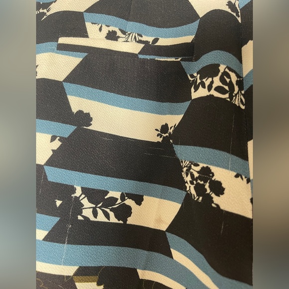 TOPSHOP Black and White Geometric Pants - Picture 7 of 7